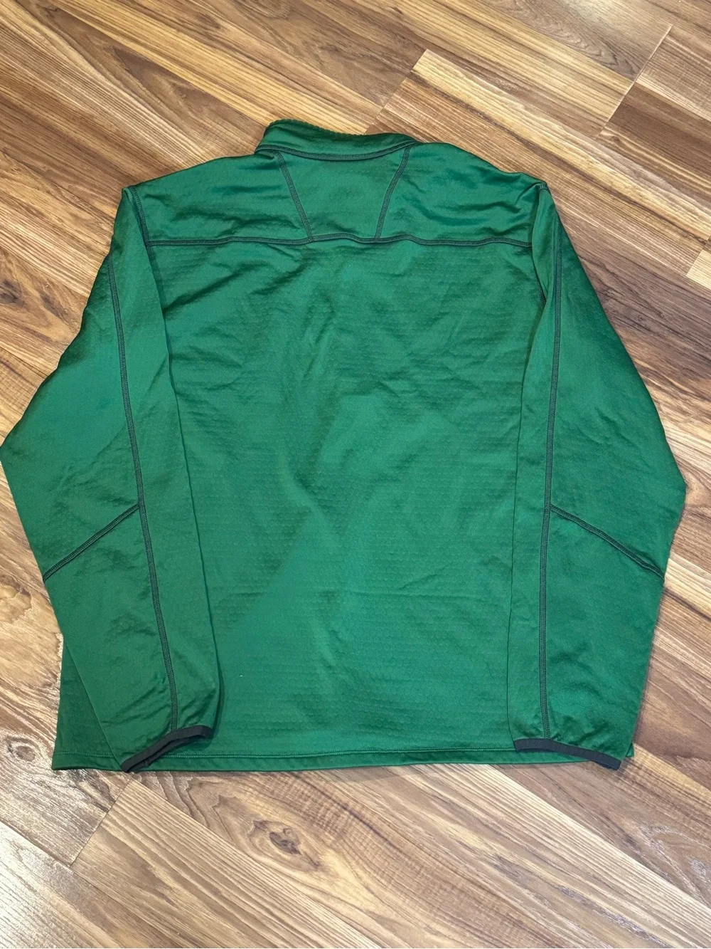 Eddie Bauer Men’s Green FreeHeat Quarter-Zip with Chest Pocket, Size XL